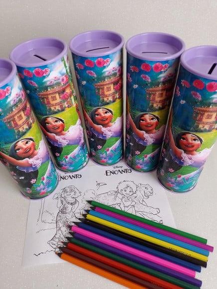 Tubo Lata com Kit para Colorir Encanto