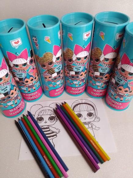 Tubo Lata com Kit para Colorir Encanto