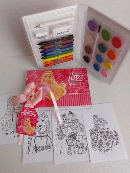 Estojo de Colorir Barbie