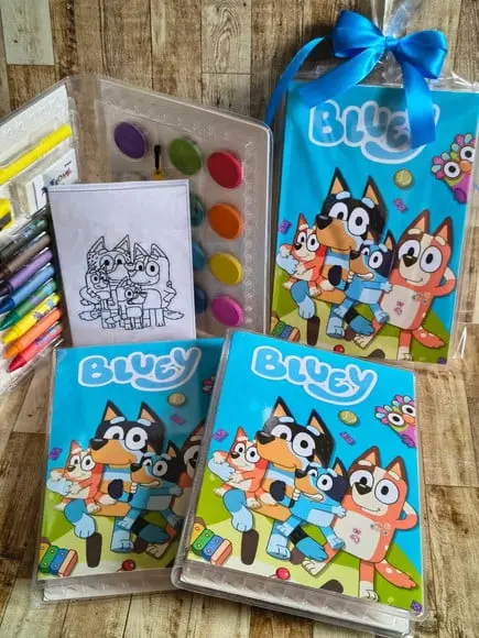 Estojo de Colorir Bluey e Bingo
