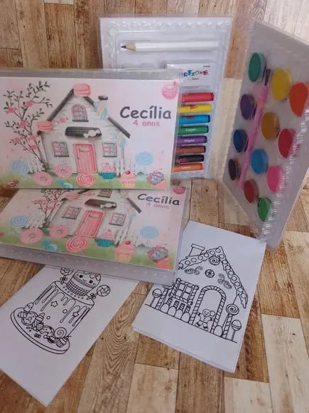 Estojo de Colorir Casa Doce