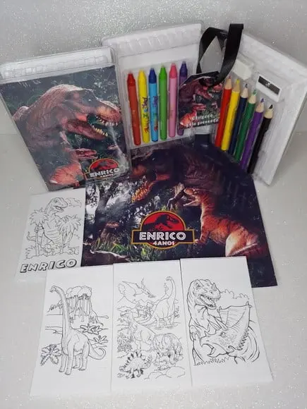 Estojo de Colorir Dinossauros