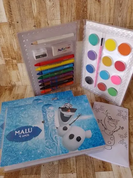 Estojo de Colorir Frozen