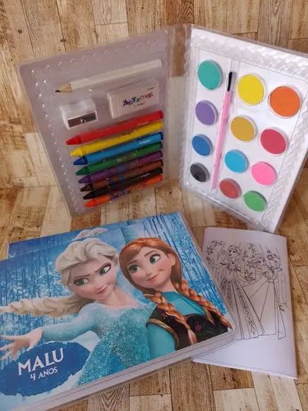 Estojo de Colorir Frozen