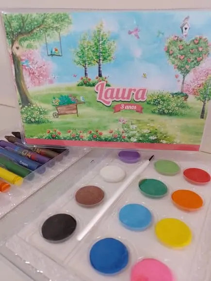 Estojo de Colorir Jardim Encantado