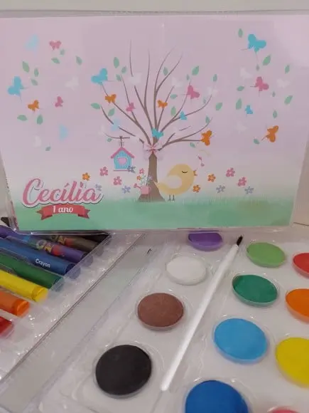 Estojo de Colorir Jardim Encantado