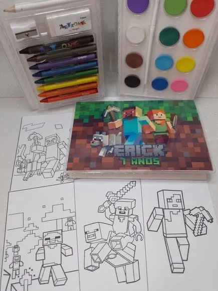 Estojo de Colorir Minecraft