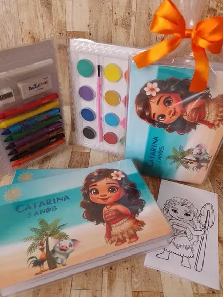 Estojo de Colorir Moana