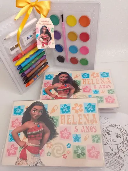 Estojo de Colorir Moana
