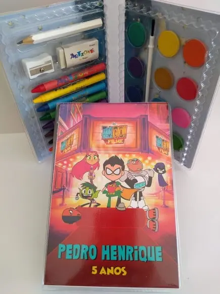 Estojo de Colorir os Jovens Titãs