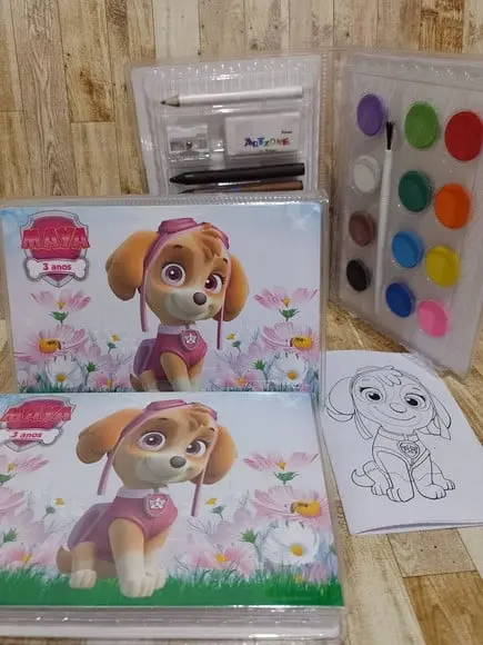 Estojo de Colorir Patrulha Canina