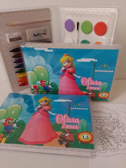 Estojo de Colorir Princesa Peach