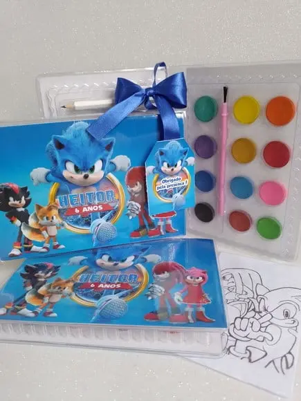 Estojo de Colorir Sonic