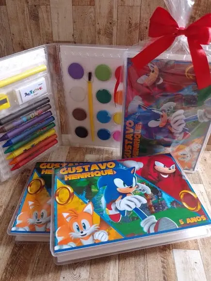 Estojo de Colorir Sonic
