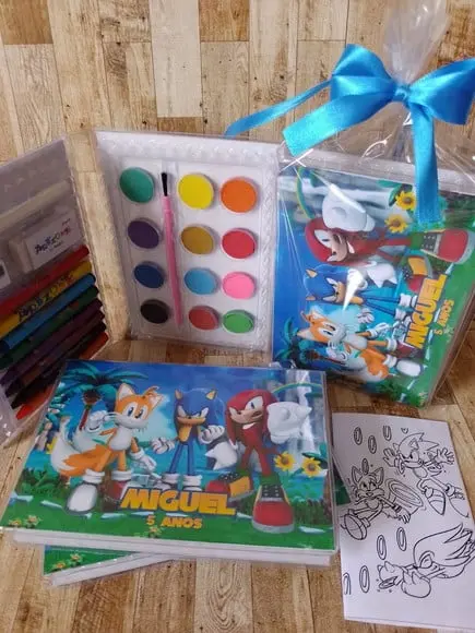 Estojo de Colorir Sonic