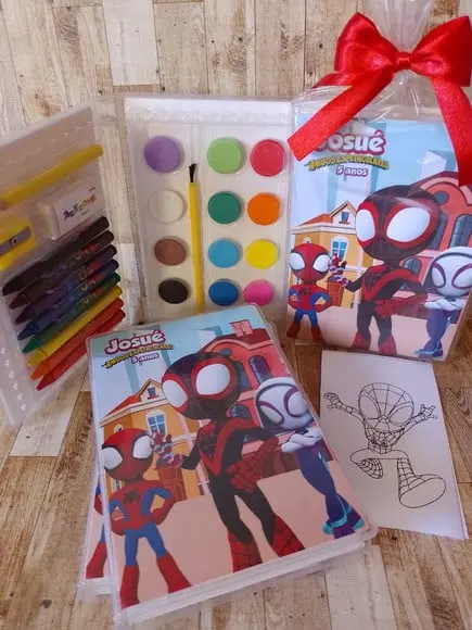 Estojo de Colorir Spider e Seus Amigos