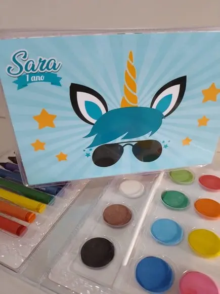 Estojo de Colorir Unicórnio