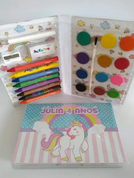 Estojo de Colorir Unicórnio