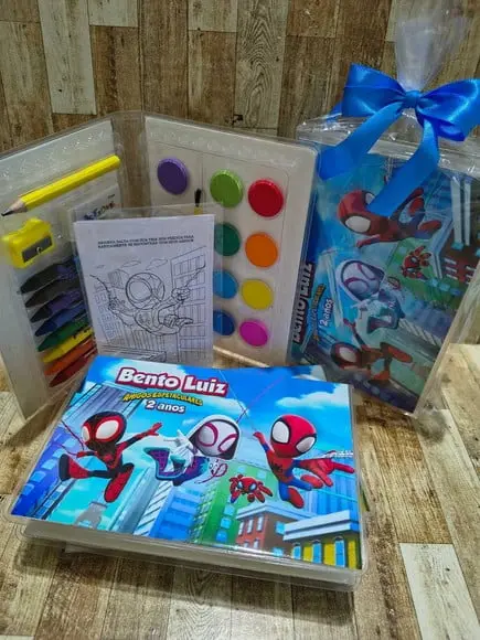 Estojo de Pintura Spider e Seus Amigos
