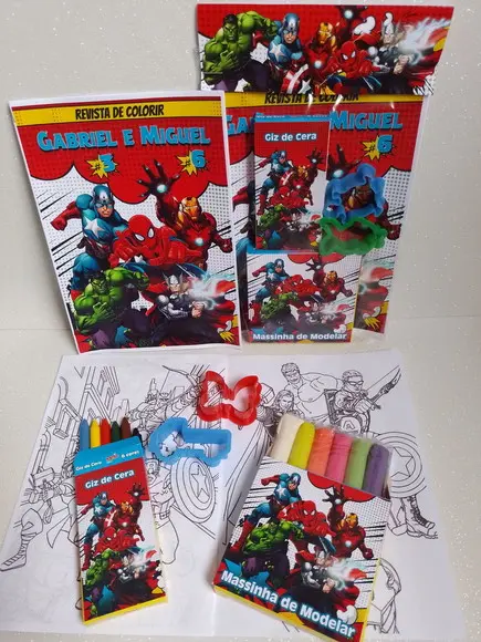 Kit Colorir Avengers
