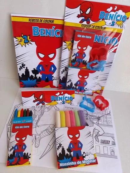 Kit Colorir Homem Aranha