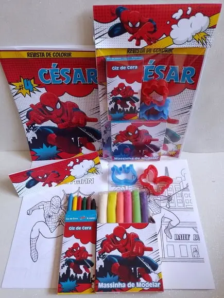 Kit Colorir Homem Aranha