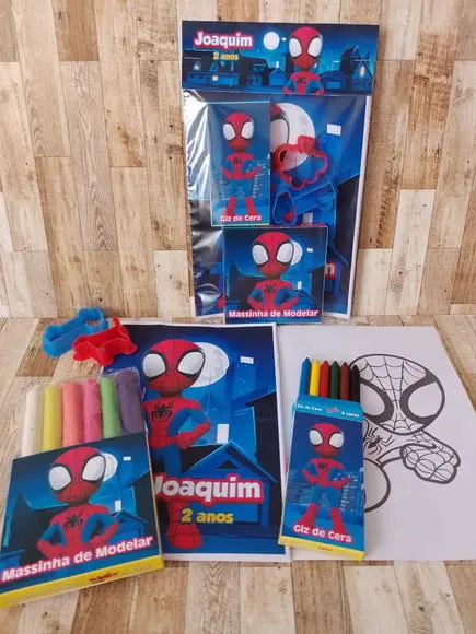 Kit Colorir Homem Aranha