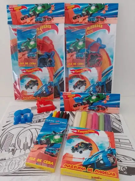 Kit Colorir Hot Wheels