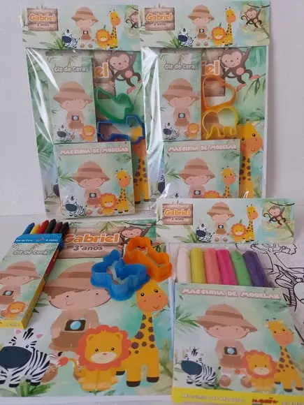 Kit Colorir Safari