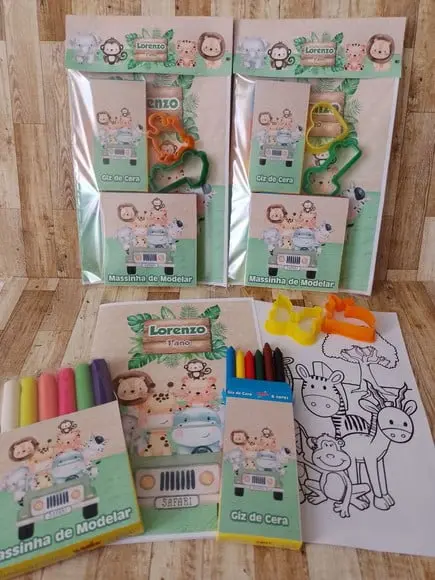Kit Colorir Safari