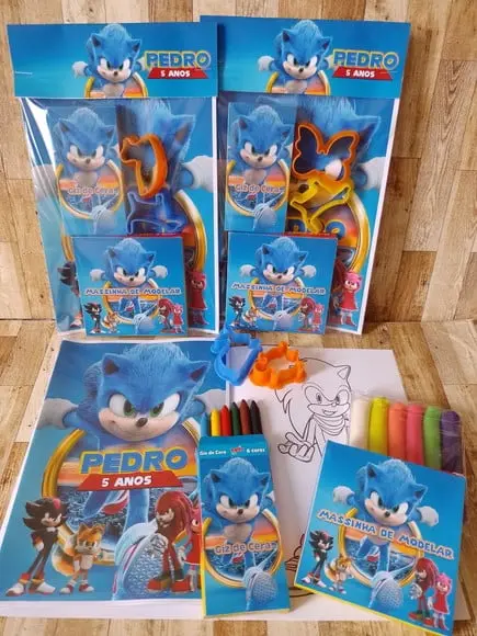 Kit Colorir Sonic