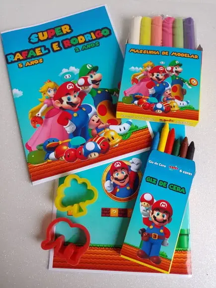 Kit Colorir Super Mário Bross