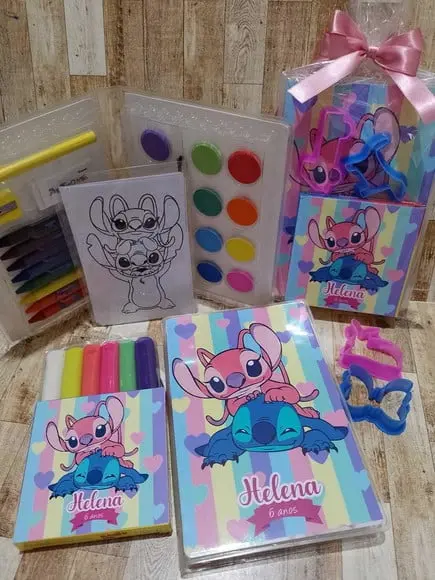 Kit Estojo de Colorir com Massinha Lilo e Stick