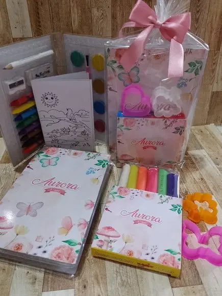 Kit Estojo de Colorir com Massinha Jardim