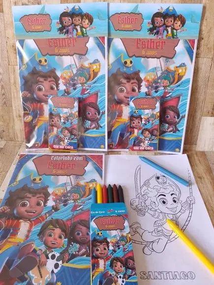 Revista de Colorir Santiago dos Mares
