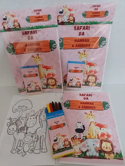 Revista de Colorir Safari