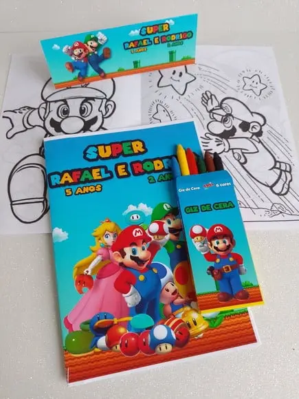 Revista de Colorir Super Mário Bross