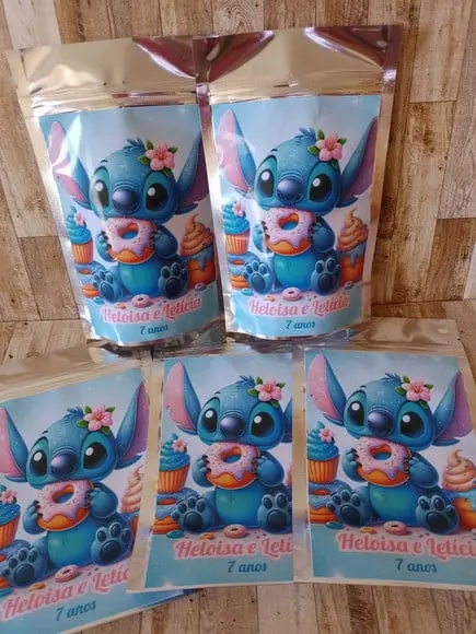 Saquinho Zip Lock Personalizado Lilo e Stick