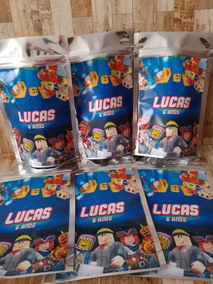 Saquinho Zip Lock Personalizado Roblox