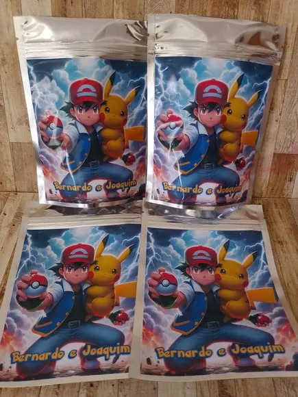 Saquinho Zip Lock Personalizado Pokemon