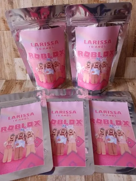 Saquinho Zip Lock Personalizado Roblox