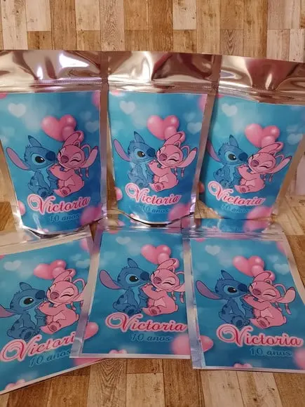Saquinho Zip Lock Personalizado Lilo e Stick