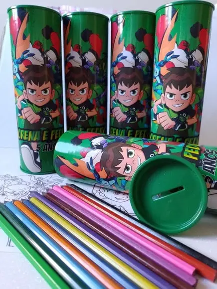 Tubo Lata com Kit para Colorir Bem 10