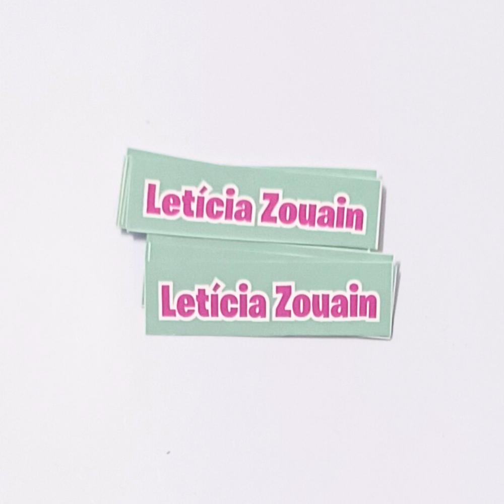 Etiqueta transfer para roupas