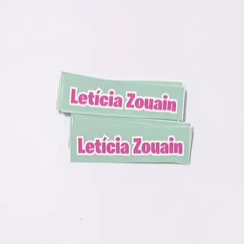 Etiqueta transfer para roupas