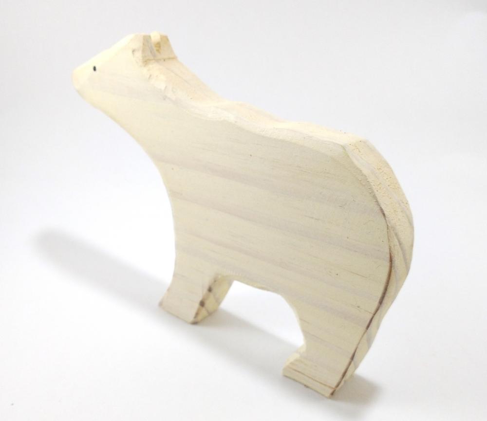 Urso Polar de Madeira 1