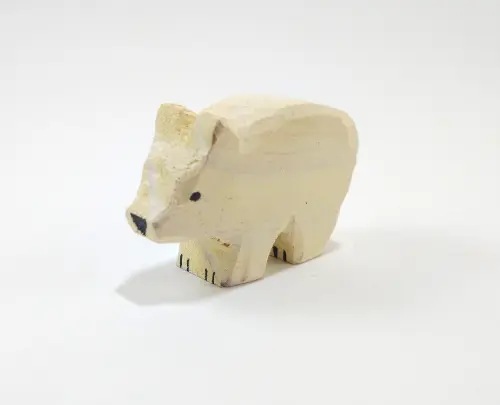 Urso Polar Filhote de Madeira 2