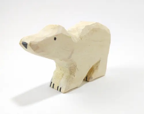 Urso Polar Filhote de Madeira 1