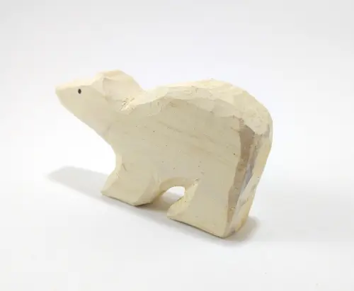 Urso Polar Filhote de Madeira 1
