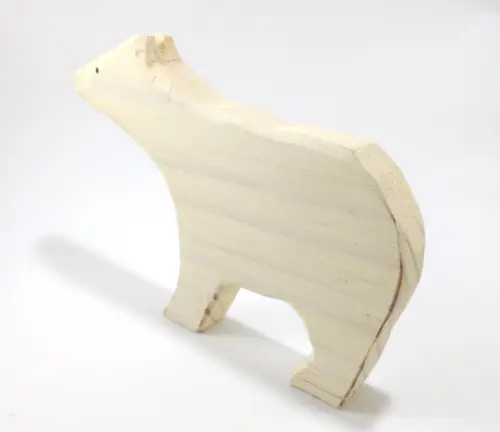 Urso Polar de Madeira 1